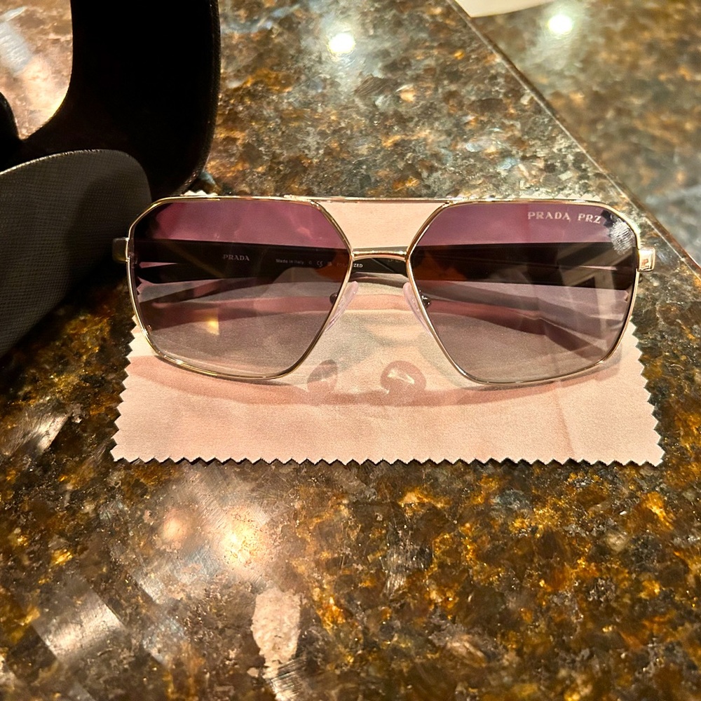 Prada metal frame sunglasses